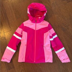 Spyder Pink Ski Jacket with White Logo